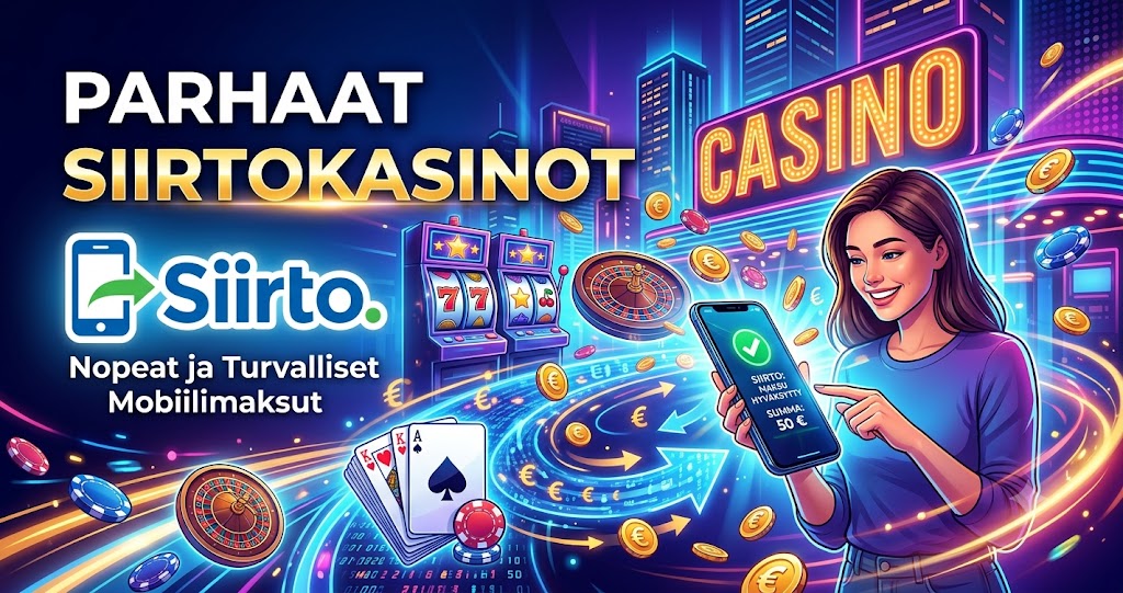Näillä nettikasinoilla käy Siirto